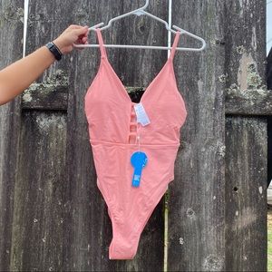 🟣 SOLD! Today Only $5 Pink Cut-out One-Piece Swimsuit